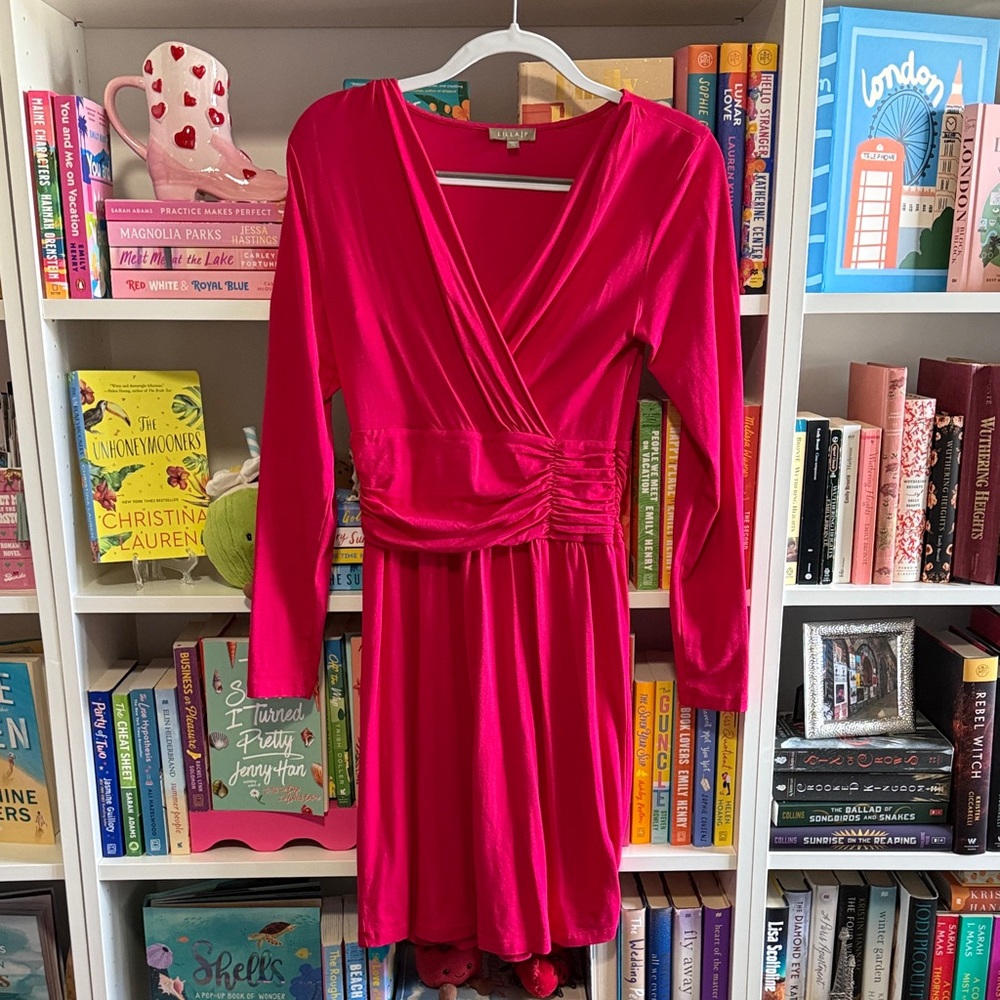 Lilla P Fuchsia Long Sleeve Dress